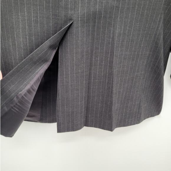 Barneys New York Gray Pin Stripe Two Button Single Breasted Men's Suit Jacket - Picture 10 of 12